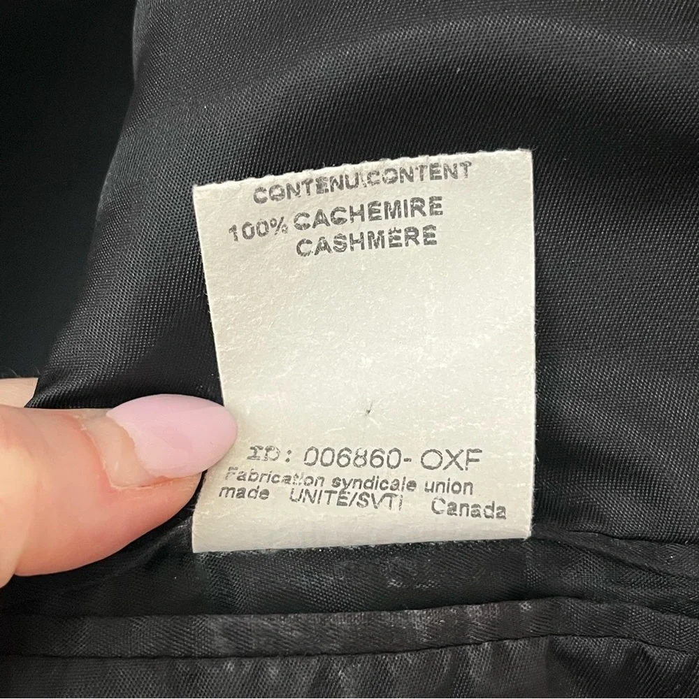Arnold Brant Cashmere Mens Blazer Sport Coat Black Size 38 - Picture 9 of 9